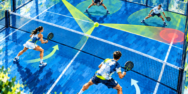 Estrategia en la pista de pádel
